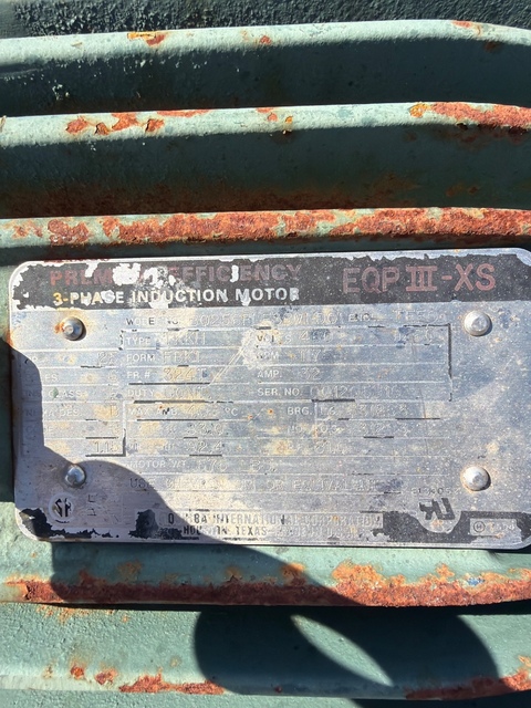 25 HP 1175 RPM Toshiba, Frame 324T, TEFC, 460 Volts, Roller, Offered electrically OK or rblt w/ warranty - Image 1
