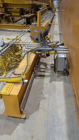 .25 Ton, (4 x 0.25 Ton), Kone, 48' Span, 15' lift, pendant, VFD bridge, 200' L freestanding structure, 2022 - Image 6