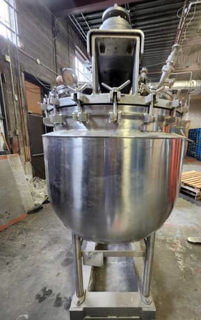 100 gallon J.D. Pardo, Stainless Steel Jacketed Triple Motion Vacuum Processor Kettle - Image 9