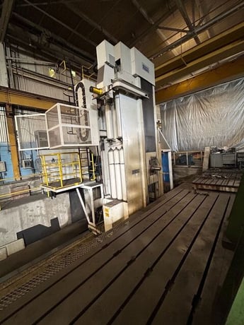 5.1" Alesa Monti #MMC-TG35, 4-Axis CNC floor type horizontal boring mill, 492" X, 138" Y, 50 HP, 2000 RPM - Image 1