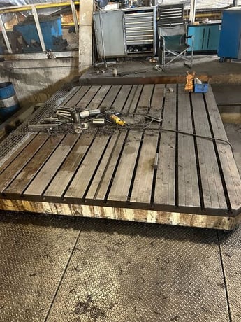 5.1" Alesa Monti #MMC-TG35, 4-Axis CNC floor type horizontal boring mill, 492" X, 138" Y, 50 HP, 2000 RPM - Image 3