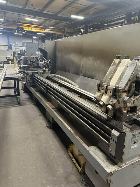 24" x 120" Toolmex #TUR-630, 20 HP, 1800 RPM, 4-Jwa Chuck, 3-steady rests, 1996 - Image 3