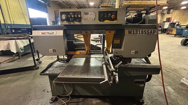 Way Train #W1318SSAV, semi-automatic horizontal band saw, 2020 - Image 2