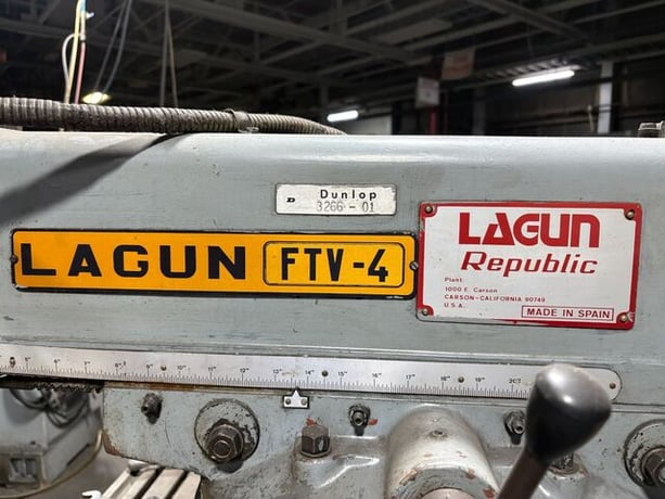 Lagun #FTV-4, universal milling machine, 10.8" x 47.1" table - Image 1