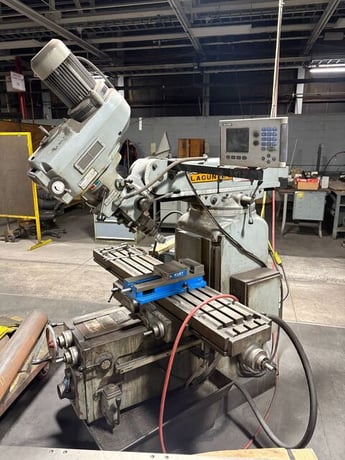 Lagun #FTV-4, universal milling machine, 10.8" x 47.1" table - Image 2