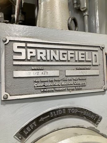 Springfield #2-1/2-ATR, rail-type vertical universal grinder, 36" table, 1980 - Image 4