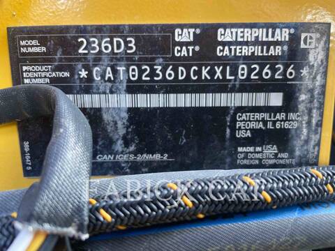 Cat 236D3 C3H2, Skid Steer Loader, 2406 hours, S/N: KXL02626, 2023 - Image 6