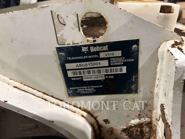 Bobcat V518, Telehandler, 3783 hours, S/N: A8G813005, 2015 - Image 6