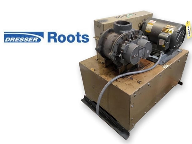 580 cfm, 13 psi, Roots #56U-RAI-J, rotary lobe blower package, 15 HP, 1824 RPM, 4" inlet/outlet - Image 1