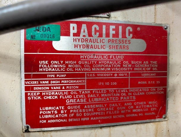 250 Ton, Pacific Pressformer #250PF-OBS, hydraulic press - Image 3