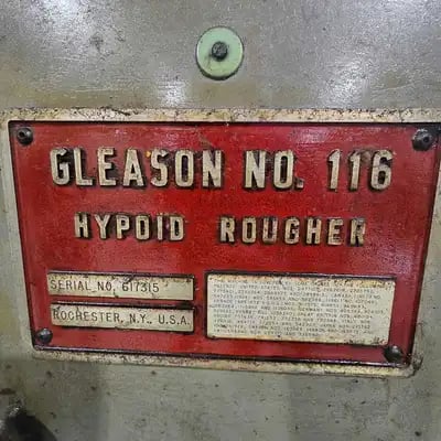 Gleason #116, Hypoid Rougher, spiral bevel & Zerol bevel gears, 18" pitch diameter, 9" cone dist., 2.75" face - Image 5