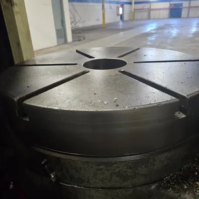 Gould & Eberhardt #48HWD, Vertical Gear Hobber, 48" diameter, 23" vertical travel, 8" max. hob diameter, 32" - Image 3