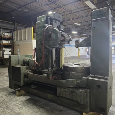 Gould & Eberhardt #48HWD, Vertical Gear Hobber, 48" diameter, 23" vertical travel, 8" max. hob diameter, 32" - Image 6