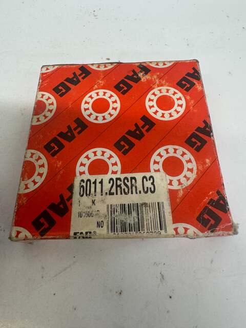 FAG Deep Groove Ball Bearing 6011.2RSR.C3 55 x 90 x 18 mm - Image 1