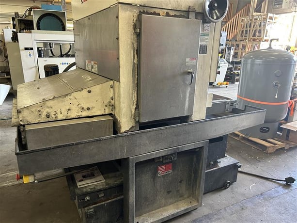 37" x 60" Timesavers #Lynx-37MWT-DB-60, belt sander, 6" drum head, 15-45 FPM, 20 HP, 38" passline, 2024 - Image 5
