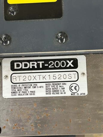 7.87" Nikken #DDRT-200X, Direct Drive CNC Rotary Table, 1.0 kW, IP56 protection, 8.3 amps, 84.6 Volt, 3PH - Image 4