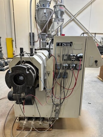 2.95" Krauss Maffei #KMD-75/32, Parallel Counter-Rotating Twin Screw Extruder, 32:1 L/D, 51 HP, Air-Cooled, 5 - Image 9