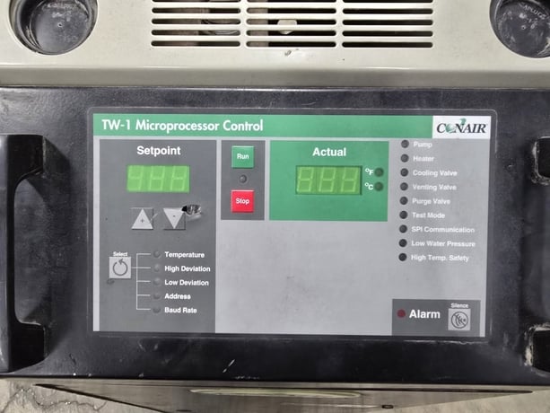 9 KW Conair #VTR-1, VacuTrac Thermolator, 9 kW Immersion Heater, 2 HP Pump, 55 GPM, 180°F, +/- pressure, 2008 - Image 2