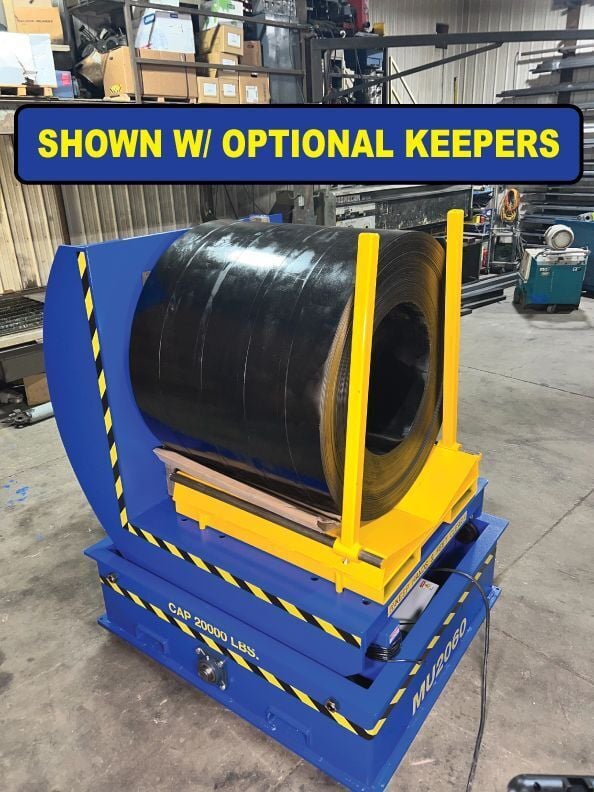 12000 lb. Coilquip #MU12000V72, mechanical coil upender, 72" outside dimension, 2 HP Eurodrive - Image 5