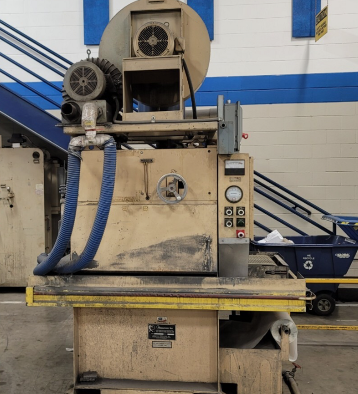 18" Timesavers #CS-180, Multi-Directional Deburring Machine, 27" Disk diameter, 4000 RPM, 15 FPM Conveyor - Image 2