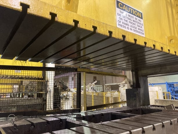300 Ton, Blow #SC2-300-96-48, straight side double crank press, 10" stroke, 23" Shut Height, 96" x 48" bed - Image 5