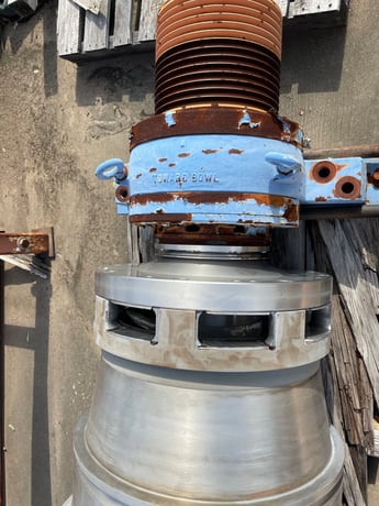 Sharples #PM70000/P5400, decanter rotating assembly only, no gearbox, tiled scroll - Image 4