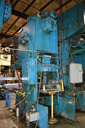 150 Ton, Niagara #E-150, OBI press, 30" x50" bed, 10" stroke, 26" Shut Height (SDAU), 6" adj., 1984 - Image 5