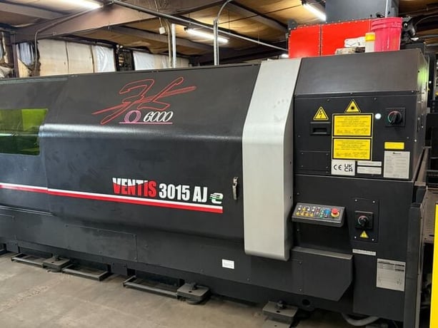 Amada #Ventis-3015-AJ, CNC Laser Cutter, 120" x 60" sheet, 6000 watt, 121" X, 61" Y, 4" Z, Amada AMNC 4ie - Image 1