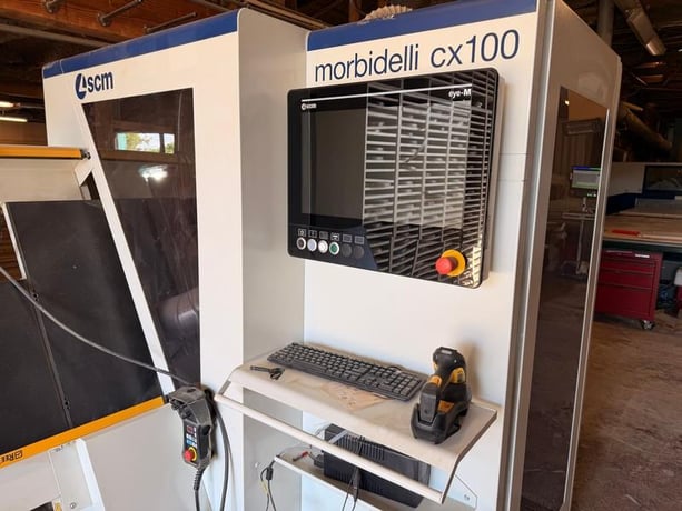 Morbidelli #CX-100, Vertical CNC Machining Center, 120" X, 35" Y, 4.92" blade diameter, 3 HP boring unit - Image 1