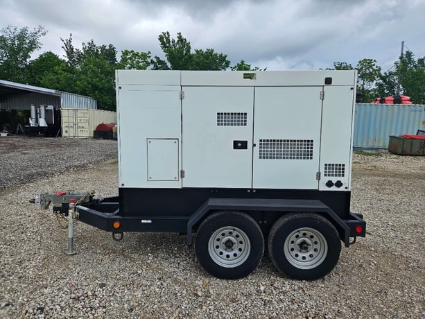 55 KW Allmand #MP65-8E1, 120/240/208/277/480 Volts, 1703 hours, Isuzu BR-4JJ1X engine, trailer mounted, Tier - Image 1