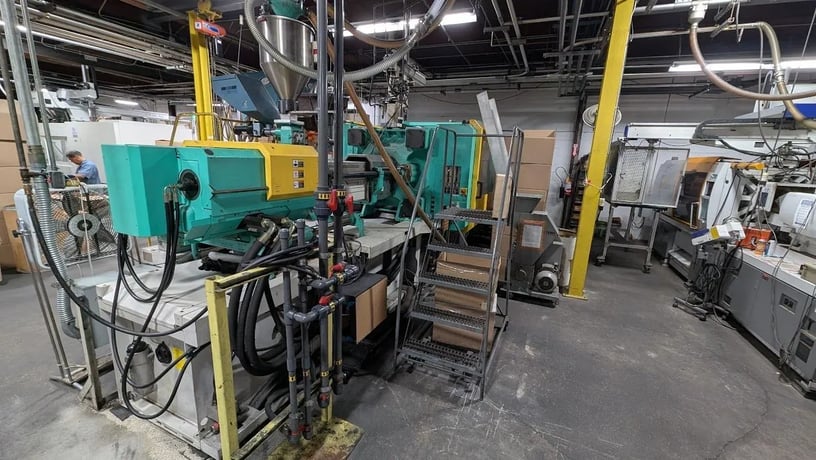 350 Ton, 18 oz., Arburg #Allrounder-720S-3200-1300, horizontal plastic injection molder, 28.3" x 28.3" tie - Image 3