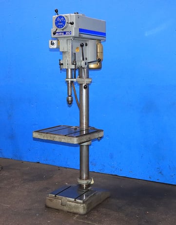 20" Clausing #2275, variable speed drill press, 6.5" spindle travel, 1-1/2 HP, #3MT, T-Slotted table & base - Image 3