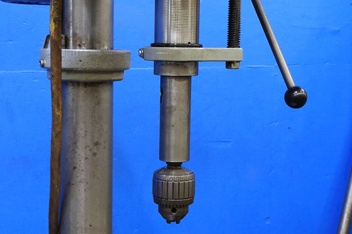 20" Clausing #2275, variable speed drill press, 6.5" spindle travel, 1-1/2 HP, #3MT, T-Slotted table & base - Image 5