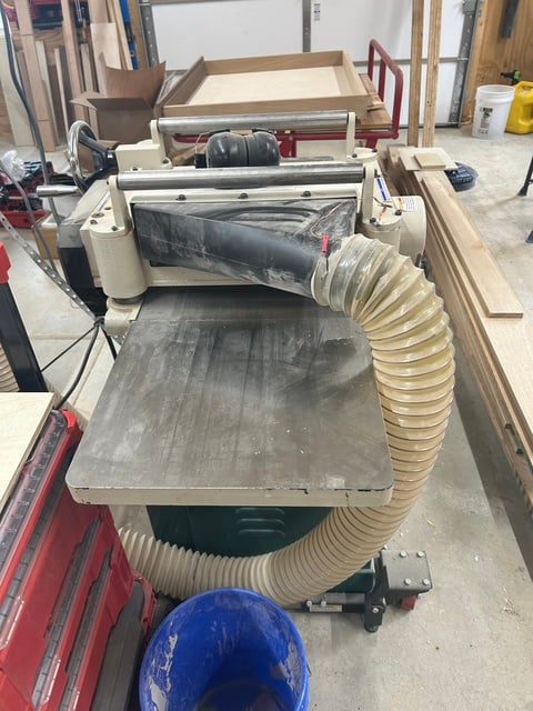 Grizzly #G1021Z, Helical Head Planer, 15" Capacity, 3 HP, 2023 - Image 3