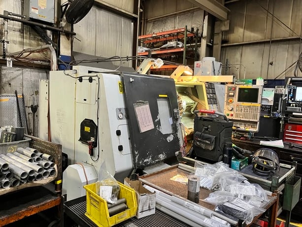 Haas #SL30T, CNC Lathe, 30" swing, 14.5" max. turning diameter, 34" turning length, 3" bar, 30 HP, 2400 RPM - Image 1