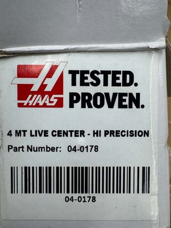 Haas Live Center 04-0178 | MT4 | No. 4 Morse Taper, 60 Deg. Point | Orientation: Axial - Image 3