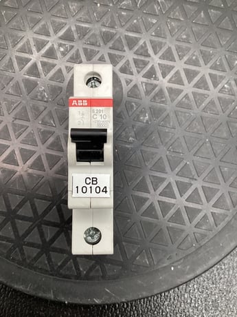 ABB #2CDS251001R0104, S201-C10 1P 10A 240V CIRCUIT BREAKER - Image 1