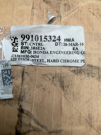 Honda Engineering #U1361030-0634, INDUSTRIAL COMPONENT, NEW - Image 2
