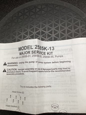 Welch #2585K-13, Major Service Kit for 2585B Pumps, NEW - Image 5