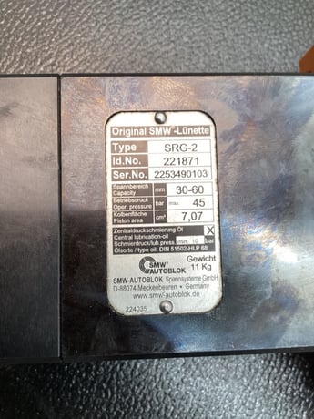 Smw #SRG-2, AUTOBLOK SRG-2 GRINDING STEADY REST 3060MM RANGE - Image 7