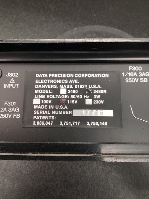 Data Precision #2480, CORP 2480 DIGITAL MULTIMETER - Image 5