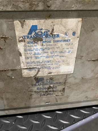 6 KVA Acme Electric #T-2A-53309-1S, Transformer 480V - 208Y/120V, 3PH - Image 6