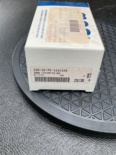 MAC Valves #55B-22-PE-111CAAE, VALVES 55B-22-PE-111CAAE SOLENOID VALVE 3-WAY INLINE 3/8 NPT, NEW - Image 1