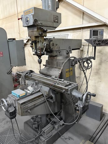 Supermax #YCM-16VS, knee mill, 36" X, 16" Y, 16" Z, 18" ram, 4200 RPM, 3 HP, AcuRite digital read out, 9" - Image 7