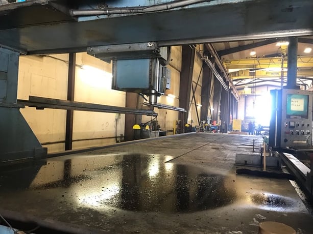 Cincinnati Milacron, CNC Bridge Mill, 430" X Travel, 120" Y Travel, 48" Z, 50" daylight, 128" centers, 10 HP - Image 2