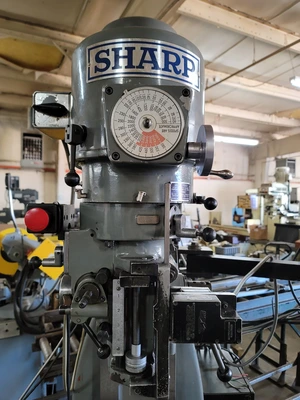 Sharp #HMV, Vertical Mill, 3-Axis ProtoTrak Plus Controller, 3 HP, 51" x 10" Table - Image 5