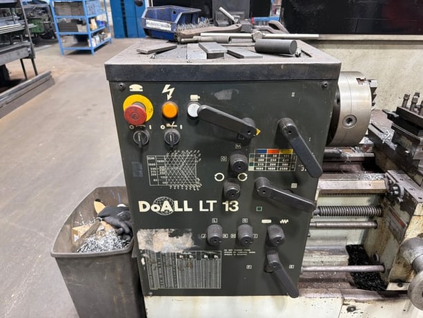 13" x 27" Doall #LT13, Engine Lathe, 5 HP, Up to 2500 RPM, D1-6 Spindle, MT3 Tailstock - Image 6