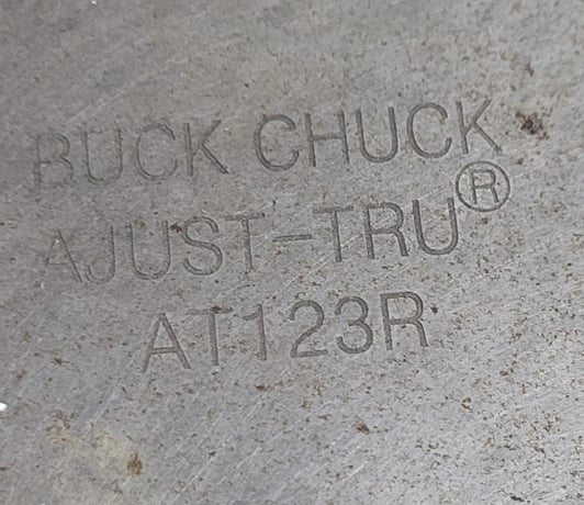 Buck #AT123RC, 12" 3-Jaw Lathe Chuck, AT Manual - Image 2