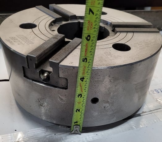 Kitagawa #BB210, 10" 3-Jaw Hydraulic Chuck, Max Speed 4500 RPM - Image 9