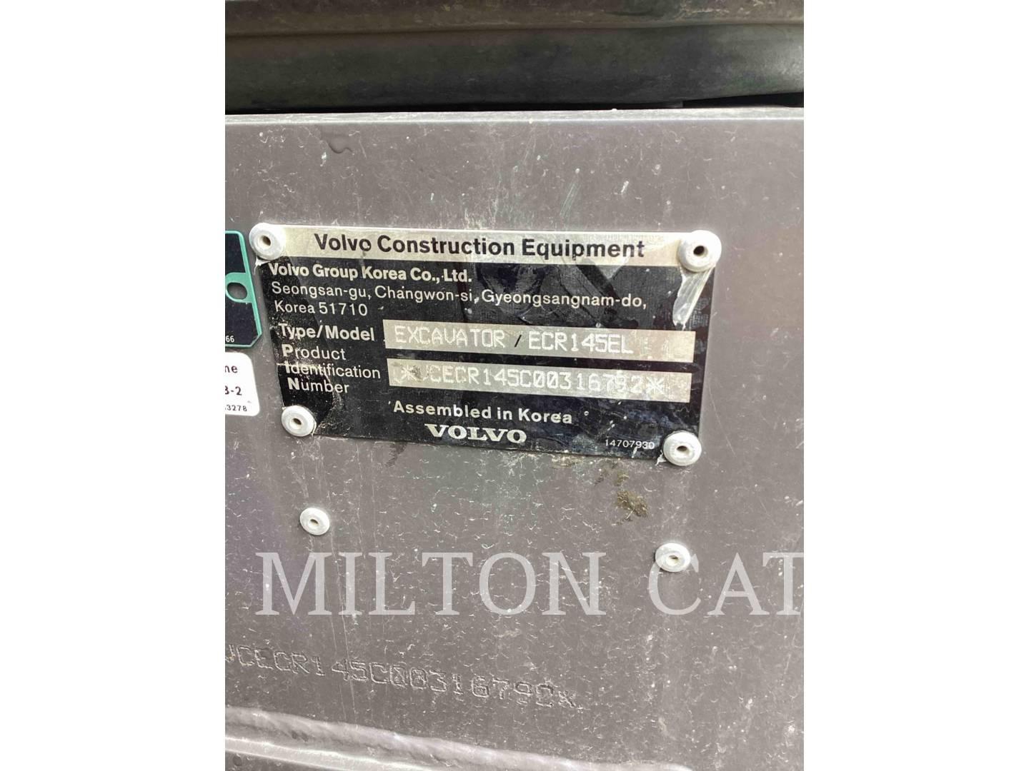 Volvo Construction Equipment ECR145, Excavator, 2159 hours, S/N: 316792, 2023 - Image 6